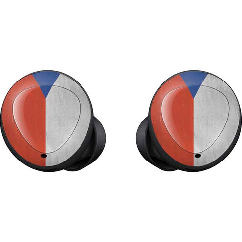 Czech Republic Flag Distressed Galaxy Buds Skin